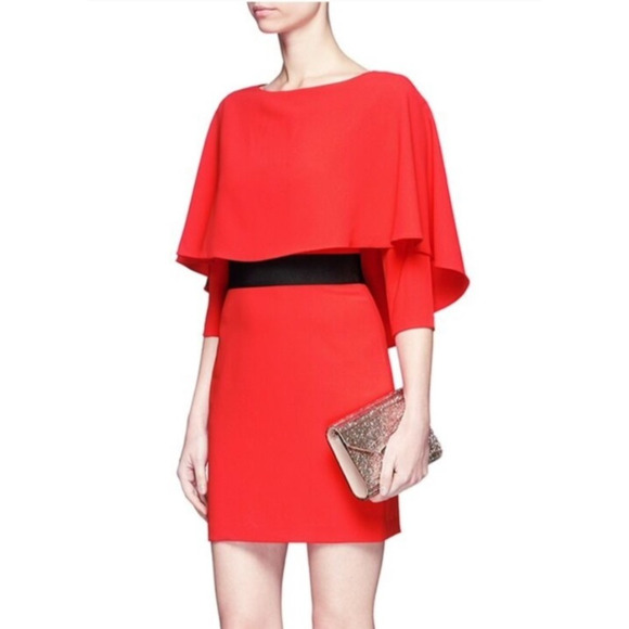 Red Black Holiday Party Mini Dress Christmas Size 2 - Picture 4 of 12